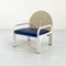 Blue & Beige 54 L Armchair attributed to Gae Aulenti for Knoll International, 1970s 1