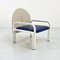Blue & Beige 54 L Armchair attributed to Gae Aulenti for Knoll International, 1970s 10