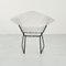 Diamond Chair in Schwarz & Weiß von Harry Bertoia für Knoll Inc., 1960er 5