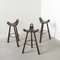 Mid-Century Brutalist Spanish Bar with Marbella Bar Stools, 1960s, Set of 5, Image 18