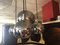 Lámpara de techo esférica vintage de cromo, años 70, Imagen 3