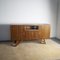 Italian Light Oak Sideboard with 2 Side Doors in the Style of Carlo Mollino, 1950s, Image 9