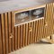 Italian Light Oak Sideboard with 2 Side Doors in the Style of Carlo Mollino, 1950s, Image 8