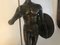 Bronze Soldatenskulptur mit Helm, Lanze und Schild auf Marmorsockel, 1920er 5