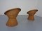 French Bamboo Chairs & Table, 1950s, Set of 3, Image 12