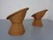 French Bamboo Chairs & Table, 1950s, Set of 3, Image 10