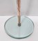 Vintage Beveled Glass and Brass Ashtray Stand attributed to Fontana Arte, Italy, 1940s, Image 10