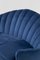 Italian Shell Sofa in Blue Velvet, 1950s 9