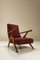 Fauteuils Inclinables Bordeaux Style Antonio Gorgone, Italie, 1950s, Set de 2 8