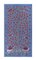 Silk Suzani Blue Table Runner with Pomegranate Design 1