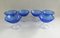Vintage Art Deco Blue Crystal Glasses, France, 1960s, Set of 6 8