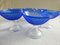 Vintage Art Deco Blue Crystal Glasses, France, 1960s, Set of 6 2