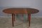 Danish Round Extendable Coffee Table in Teak, 1970s 15