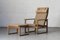 Lounge Chairs & Ottoman attributed to Borge Mogensen for Fredericia, Denmark, 1960s, Set of 3, Image 17