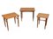 Tables Gigognes en Teck de Skovmand & Andersen, 1970s, Set de 3 1