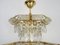 Large Vintage Chandelier in Crystal and Brass from Bakalowits & Söhne, 1980s, Image 8