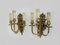 Wall Lights with 3 Candles, 1970s, Set of 2, Image 3