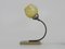 Art Deco Bürotischlampe mit drehbarem Kopf, Marmorfuß, Bronzefuß & gelbem Globus Clichy, 1930er 5