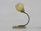 Art Deco Office Table Lamp with Swivel Head, Marble Base, Bronze Foot, & Yellow Globe Clichy, 1930s 5