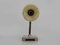 Lampada da ufficio Art Déco con testa girevole, base in marmo, base in bronzo e globo giallo, anni '30, Immagine 6