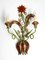 Large Mid-Century Modern Italian Floral Metal Sconces, Set of 2 5