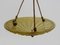 Chandelier in Yellow Glass Paste, 1930s, Image 9