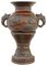 Large 19th Century Meiji Japanese Oriental Bronze Urn Vase, 1890s 1