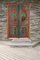 Puerta de vidrio coloreado tallado a mano con puerta de doble ala Swat-Tal, Pakistán, años 20, Imagen 4