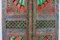 Porta antica in vetro colorato intagliato a mano con doppia anta Swat-Tal, Pakistan, anni '20, Immagine 4
