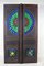 Hand-Carved Colored Glass Door Double Wing Door Swat-Tal Pakistan, 1920s 15