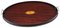 Victorian Mahogany Oval Serving Tray, 1890s 1