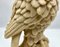 Große italienische Vintage Eulen Figur aus geschnitztem Alabaster 4