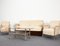 Mid-Century Bauhaus Style Sofa & Armchairs attributed to József Perestegi, Hungary, 1960s, Set of 3 16