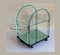 Curved Green Glass Bar Cart by Fiam, Italy, 1980s, Image 3