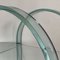 Curved Green Glass Bar Cart by Fiam, Italy, 1980s 15