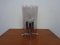 Lampada da tavolo Space Age in vetro e metallo cromato, Germania, anni '60, Immagine 7