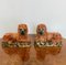 Victorian Staffordshire Lions, 1880s, Set of 2 1