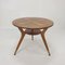 Italian Wooden Coffee or Side Table with Brass Feet, 1960s, Image 12