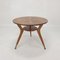 Italian Wooden Coffee or Side Table with Brass Feet, 1960s, Image 2