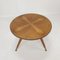 Italian Wooden Coffee or Side Table with Brass Feet, 1960s, Image 11