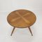 Table Basse ou d'Appoint en Bois avec Pieds en Laiton, Italie, 1960s 11