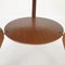 Tavolino da caffè in legno con piedini in ottone, Italia, anni '60, Immagine 16