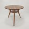 Italian Wooden Coffee or Side Table with Brass Feet, 1960s, Image 1