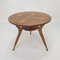 Italian Wooden Coffee or Side Table with Brass Feet, 1960s, Image 5