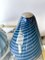 Italian Blue Spiral Murano Glass Lamps from La Murrina, 1970s, Set of 2 10