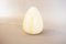 Lampe de Table Eggtable Regency Vintage en Murano Blanc, 1970s 7