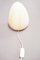 Vintage Regency White Murano Eggtable Lamp, 1970s 11