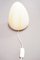 Vintage Regency White Murano Eggtable Lamp, 1970s, Image 11