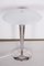 Lámparas de mesa Mid-Century de acero cromado y vidrio lechoso, Alemania, años 50. Juego de 2, Imagen 4