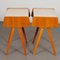 Tables de Chevet Vintage en Bois et Formica, 1970s, Set de 2 2